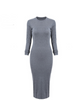 Formal Elegant Cotton Maxi Bodycon Dress