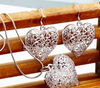 Plated Silver Jewelry Fashion Cute Pretty Heart